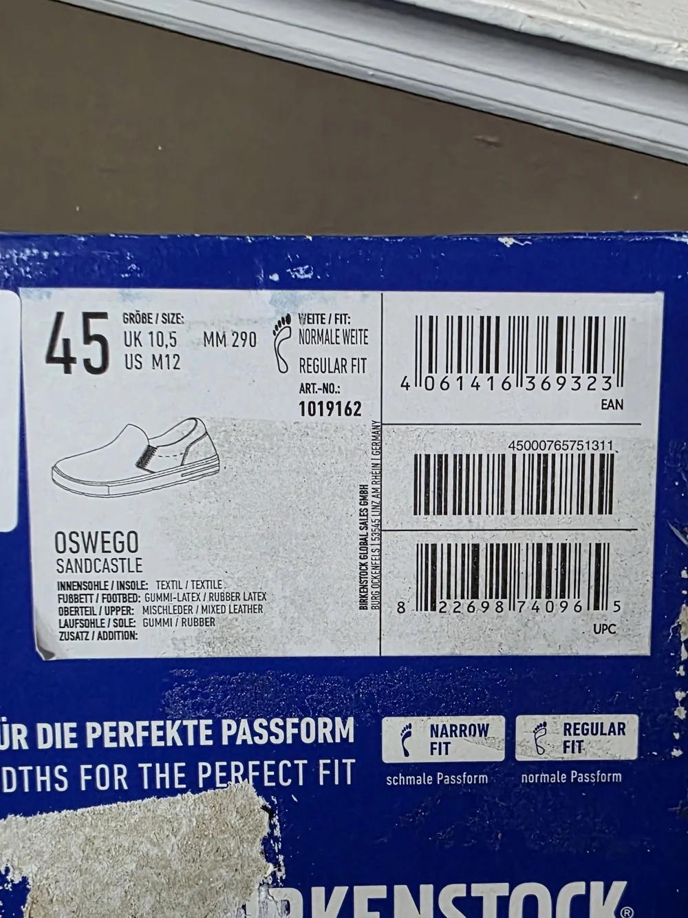 Birkenstock nib color
